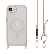 MAGEASY Roam M 城市漫遊超軍規防摔掛繩手機殼 for iPhone 17e/16e 玫瑰