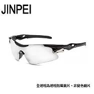 【JINPEI 錦沛】運動太陽眼鏡 (抗UV400 PC防撞 防眩光) 透明