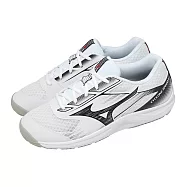 Mizuno 美津濃 排球鞋 Cyclone Speed 5 男鞋 女鞋 白 黑 入門款 V1GA2580-59 26cm WHITE/BLACK