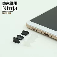 【東京御用Ninja】Apple iPhone 17e (2026年版)專用USB Type-C傳輸底塞(黑+透明套裝超值組)各3入裝