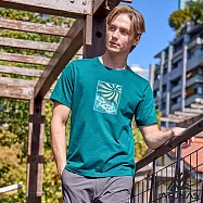 【ATUNAS 歐都納】男款ATUNAS-TEX短袖T恤/圖T/吸濕排汗/防曬透氣/大尺碼A2TS2612M- M 綠