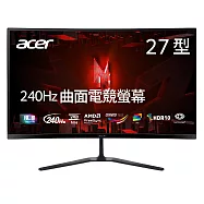 Acer ED270 W0 27型電競曲面螢幕(FHD/240Hz/1ms/VA)