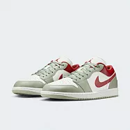 Nike 休閒鞋 Air Jordan 1 Low 男鞋 綠 紅 AJ1 低筒 30cm IVORY/GREEN