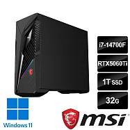 msi微星 Infinite S3 14NVM7-3289TW電競桌機(i7-14700F/32G/1T SSD/RTX5060Ti-8G/W11)
