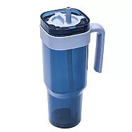 bzyoo Prestoor Tumbler 轉轉吸管冷水杯1000ml (透明款)海晶藍