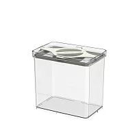 bzyoo Prestoor 轉轉可堆疊保鮮密封罐M號1800ml(雲霧白)單入