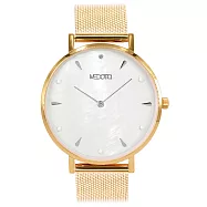 【MEDOTA】Thetis系列貝殼面簡約女錶-銀金色 / SE-8505