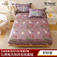 【PETER RABBIT 比得兔】比得兔與V&A博物館 加大40支天絲床包枕套組(多款任選/正版授權/天絲/三件組) 妙妙屋