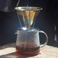 Driver 鈦金咖啡濾杯壺組 2-4cup (不銹鋼承架)