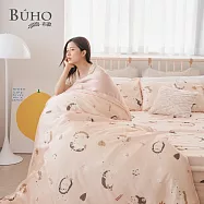 《BUHO》台製300織100%TENCEL&trade;純天絲&trade;6x7尺雙人兩用被+枕套三件組 《花林約定》
