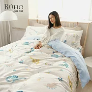 《BUHO》台製300織100%TENCEL&trade;純天絲&trade;8x7尺加大兩用被+枕套三件組 《冒險樂趣地》