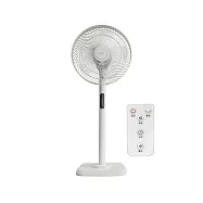 【KINYO】14吋電子遙控直立循環電風扇 (ACF-1138) 白色