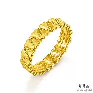 【點睛品】心心相連 黃金戒指_計價黃金(港圍15)