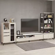 Homelike 喜家居客廳視聽三件組(半高櫃+電視櫃+高櫃)(2542)