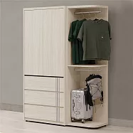 Homelike 喜家居4.3尺三抽衣櫃(2542)