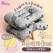 《英柏絲》買一送一 石墨烯恆溫循環(含枕套) 舒鼾枕 紅外線 止鼾 抗菌 可水洗 台灣製(人體工學) 舒鼾枕/含專用枕套-鵝黃2入