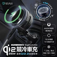 SAVEWO 救世 MagMount PRO2 Qi2.2 25W 競冷車充充電盤/充電座(MM-W25Q)