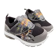 台灣製帥氣恐龍電燈運動鞋 (W031) 魔鬼氈鞋 男童鞋 電燈鞋 中大童鞋 MIT童鞋 嬰幼童鞋 卡通童鞋 台灣製 男中童 童鞋 MIT 恐龍 dinosaur 休閒鞋 15cm 灰色恐龍款