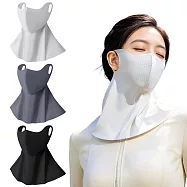 磁吸扣貼心設計 保護頸部更全面!! GOLOV.EJOY 加長版冰絲無痕涼感防曬面罩 口罩 網孔透氣 大面積遮陽 騎車 自行車 登山 高爾夫 運動 親膚 防塵 脖圍 面罩 漫暮黑