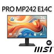 msi微星 PRO MP242 E14C 23.8吋 平面螢幕 (23.8"/1920x1080/16:9/144Hz/IPS/喇叭)