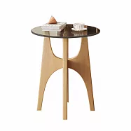 IDEA-圓潤玻璃面幾何造型茶几