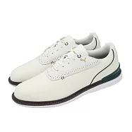 Puma 高爾夫球鞋 AP Avant 2.0 男鞋 聯名 防潑水 米白 無釘 緩震 313208-01 27cm WHITE/FOREST GREEN