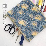 手作森林【DIY材料包】拉拉鍊收納包 影音教學 棉布 暮色草集 原創印花 雙開 筆袋 工具袋 自有品牌布料