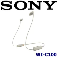 SONY WI-C100 入門級 25小時長續航 防潑濺 頸掛式藍芽耳機 新力索尼公司貨保固一年 金色
