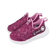 Puma 休閒鞋 FunRacer2 Sliptech PS 中童 小朋友 紫 凱蒂貓 聯名 40339801 17.5cm PURPLE