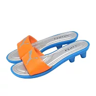 Puma 拖鞋 Fenty Slide Chic 女鞋 銀 橘 聯名 蕾哈娜 405980-01 24.5cm SILVER/ORANGE