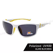 【SUNS】頂級兒童戶外休閒偏光太陽眼鏡 6-16歲適用 超輕量/防滑/抗UV400【N324B】 白框灰片
