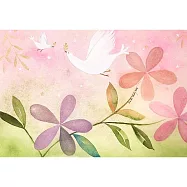 【玲廊滿藝】Jennifer Chang-希望之鴿 - 祝福21x31cm