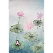 【玲廊滿藝】Jennifer Chang-荷葉田田31x20.8cm