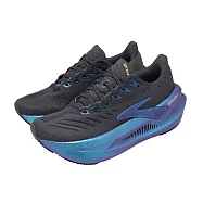 Brooks 慢跑鞋 Glycerin Max 2 女鞋 黑 藍 超級甘油 厚底 1204681B012 23.5cm NINE IRON/CHAMELEON