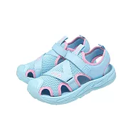 Fila 涼拖鞋 S423A 大童 女鞋 藍 粉紅 魔鬼氈 3S423A335 24cm BLUE/PINK