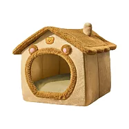 【Party World】躲貓貓保暖小屋 毛料保暖 貓狗通用 睡屋 寵物小屋 狗窩 貓窩