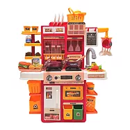 【Party World】迷你五星級廚房 兒童聲光仿真烹飪遊戲組 兒童廚房玩具 家家酒 角色扮演