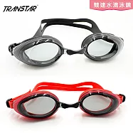 TRANSTAR 泳鏡 競速水滴型眼罩 抗UV高效防霧-N25 黑色