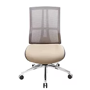 GXG 短背美學 電腦椅(無扶手/鋁腳白色)TW-8278 LUNHW