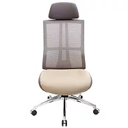 GXG 高背美學 電腦椅(無扶手/鋁腳白色) TW-8278 LUANHW