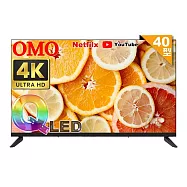 【omo】 40型HD QLED 智慧聯網液晶顯示器(不含安裝) 贈3合1快充數據充電線