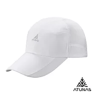 【ATUNAS 歐都納】防曬超輕量透氣便帽/棒球帽/鴨舌帽/運動帽A1AHHH11N- 白