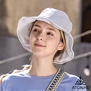 【ATUNAS 歐都納】女款防曬透氣遮陽漁夫帽A1AHHH15W- 灰卡