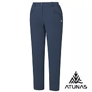 【ATUNAS 歐都納】女款蚊瘋不動彈性長褲/防蚊防曬/吸濕排汗/涼感透氣/大尺碼A1PA2611W- 2XL 藏青