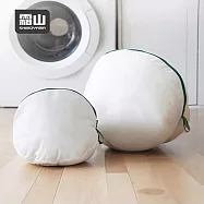 【日本霜山】細網眼立體球型洗衣袋二件組(大&中)