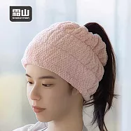 【日本霜山】菠蘿格紋加寬束髮帶/洗臉髮帶- 粉紅