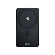 TORRII Slim 智能磁吸行動電源(S1)(5000mAh) 支援MagSafe 15W 無線快充 -黑色