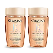 KERASTASE 卡詩 釉光香頌玫瑰髮浴(80ml)X2-國際航空版