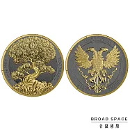 (行闊國際) 日耳曼鑄幣廠2025神話森林系列: 世界樹金葉版99.99% 鍍釕 鍍金 1盎司 白銀 銀幣