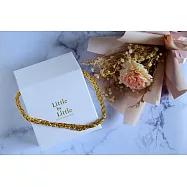 【Little By Little】認真小食屋(珍珠白色加提繩)(認真瑪德蓮)